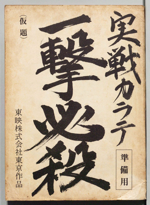 実戦カラテ　一撃必殺(仮題)（準備用）