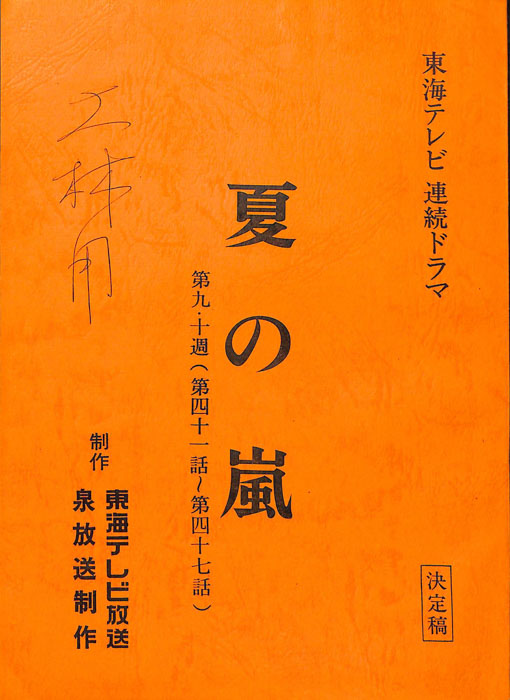 夏の嵐（決定稿）