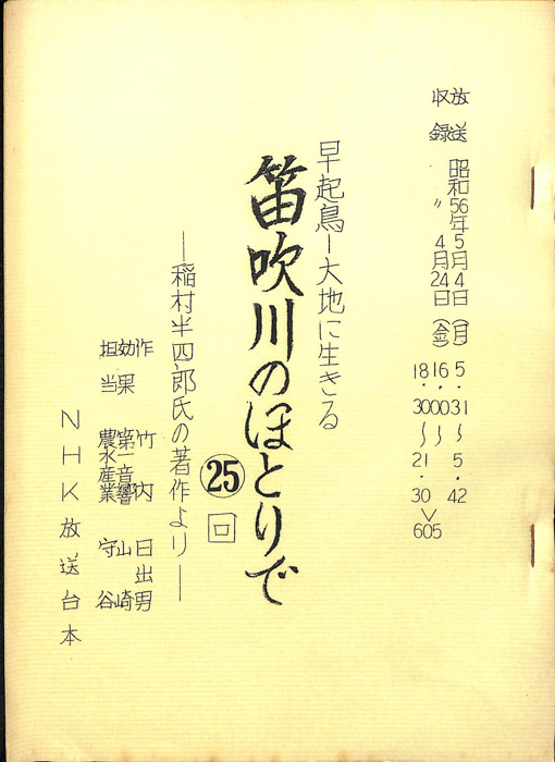 早起鳥―大地に生きる　笛吹川のほとりで
