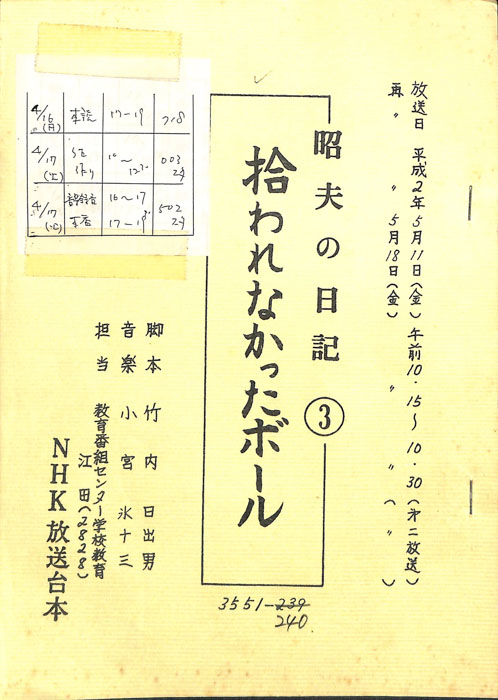 昭夫の日記