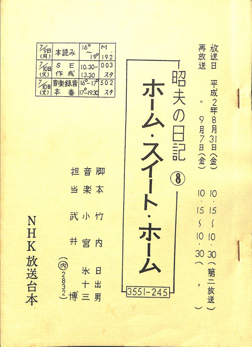 昭夫の日記