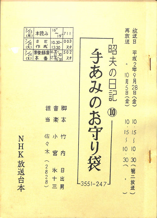 昭夫の日記