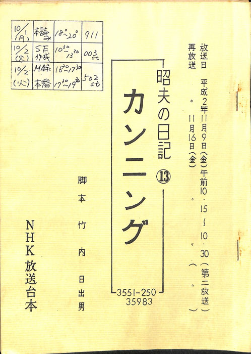 昭夫の日記