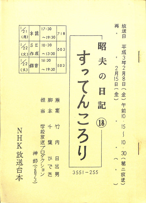 昭夫の日記