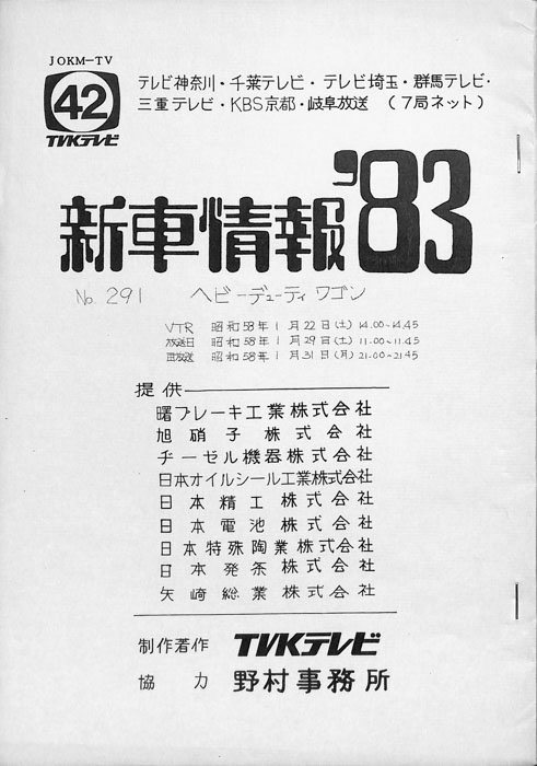 新車情報’83