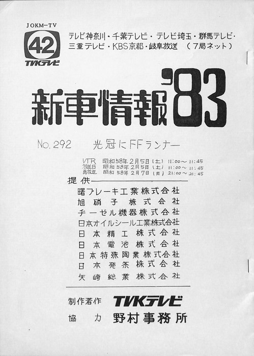 新車情報’83