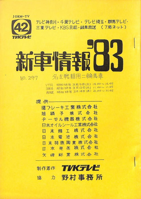 新車情報’83