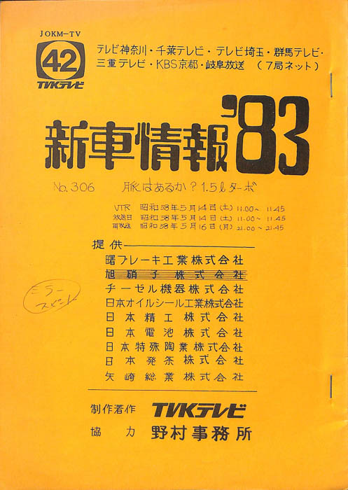 新車情報’83