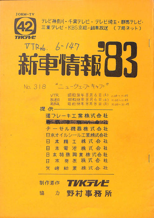 新車情報’83
