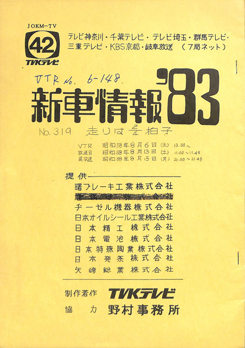 新車情報’83