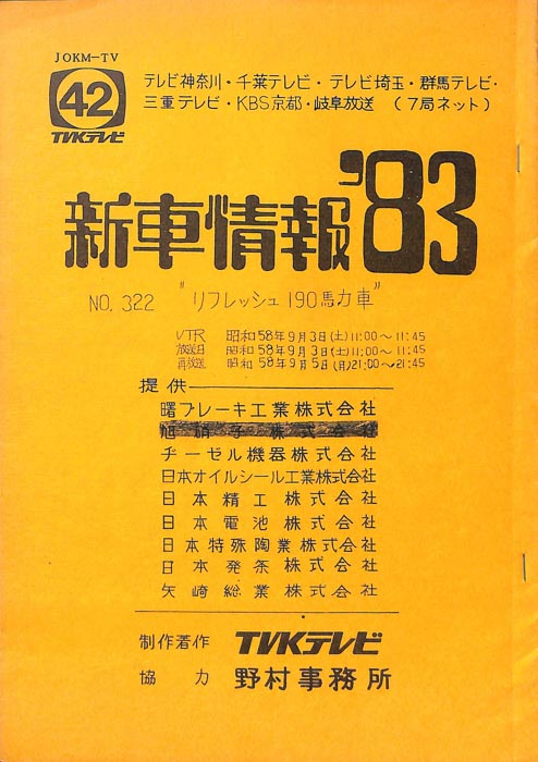 新車情報’83