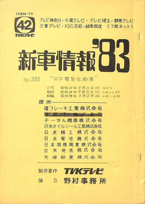 新車情報’83
