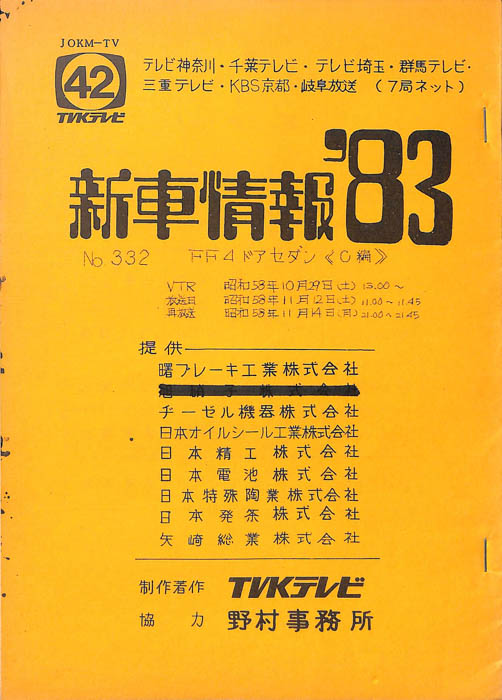 新車情報’83