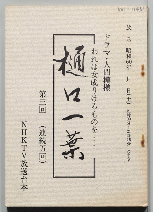 樋口一葉　われは女成りけるものを…