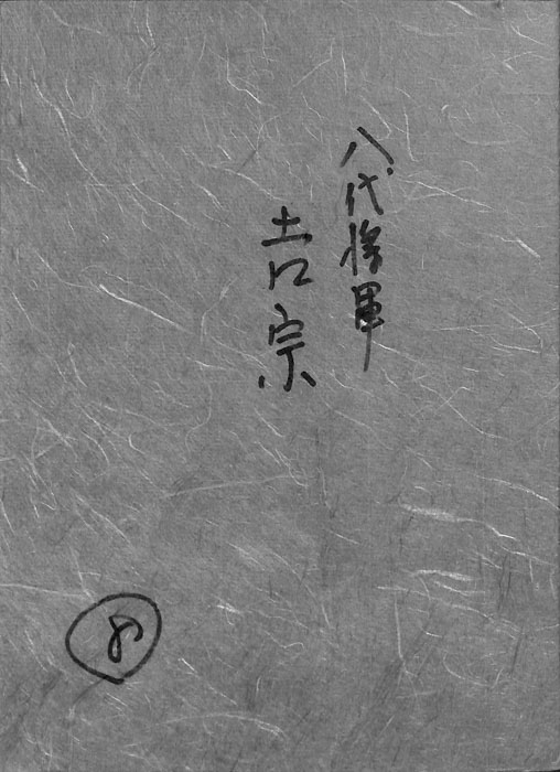 八代将軍　吉宗