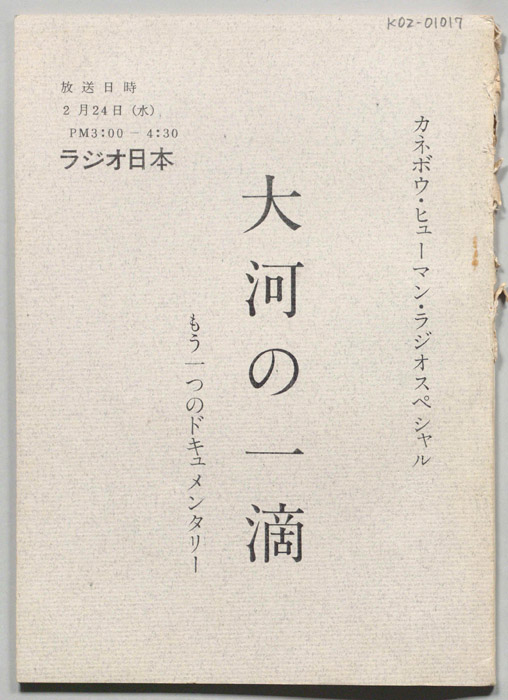 大河の一滴　もう一つのドキュメンタリー