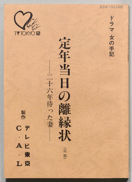定年当日の離縁状　二十六年待った妻(仮題)
