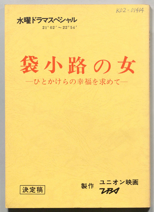 袋小路の女―ひとかけらの幸福を求めて―（決定稿）
