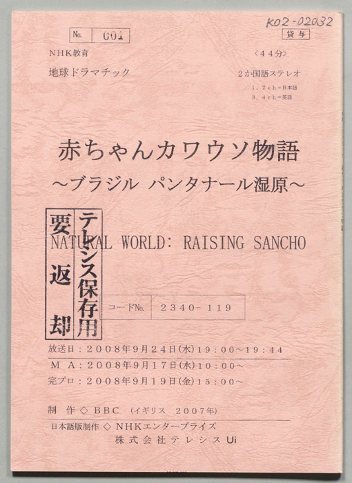赤ちゃんカワウソ物語　～ブラジル　パンタナール湿原～