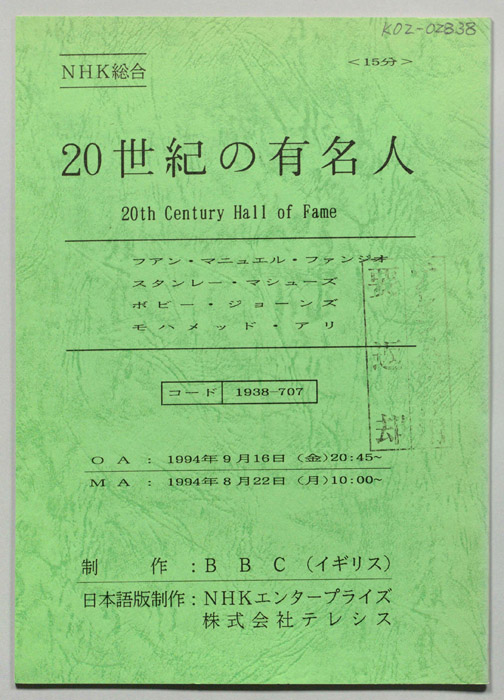 20世紀の有名人