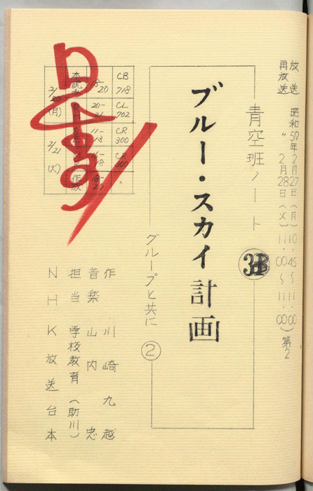 青空班ノート