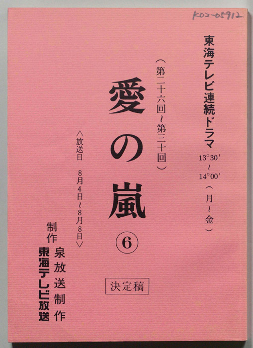 愛の嵐（決定稿）