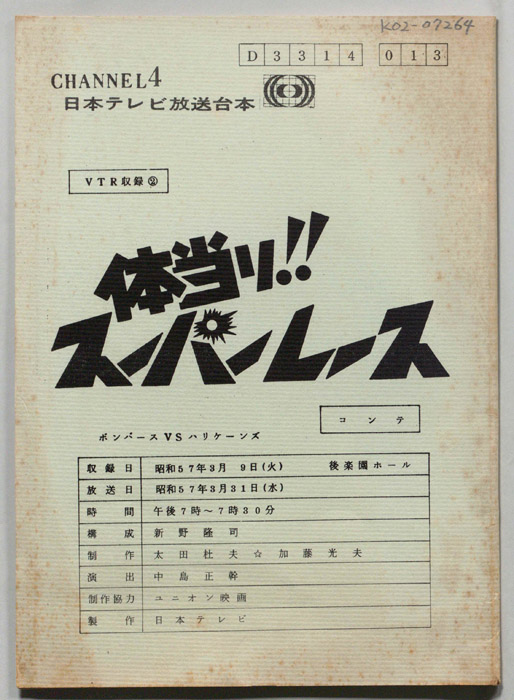 体当たり!スーパーレース（コンテ、VTR収録②）