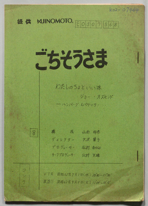 ごちそうさま（コンテ）