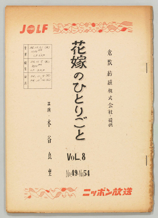 花嫁のひとりごと