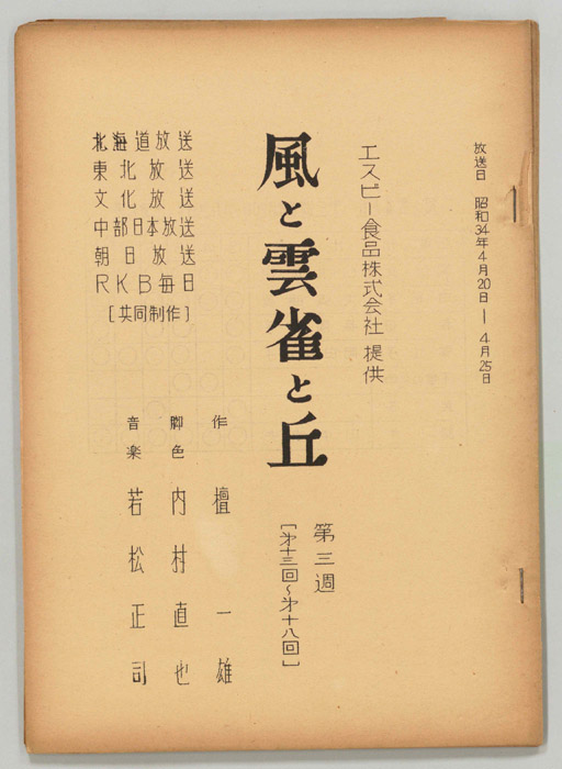 風と雲雀と丘
