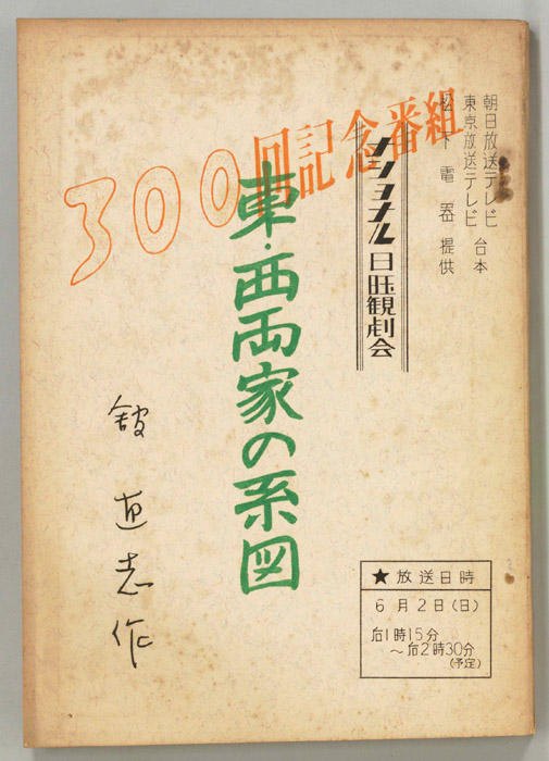 東・西家の系図