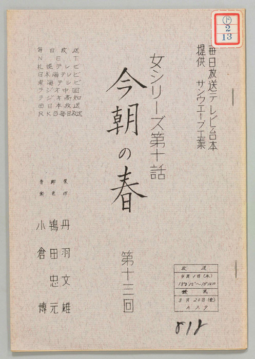今朝の春