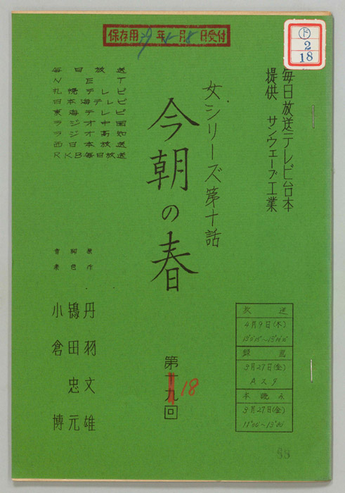 今朝の春