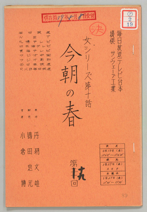 今朝の春