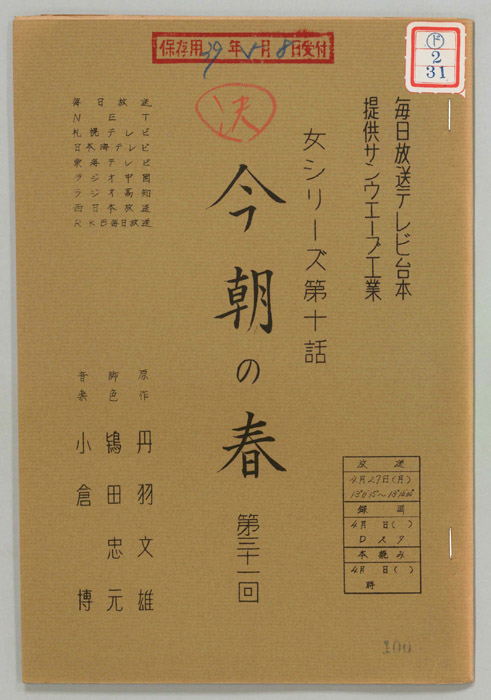 今朝の春