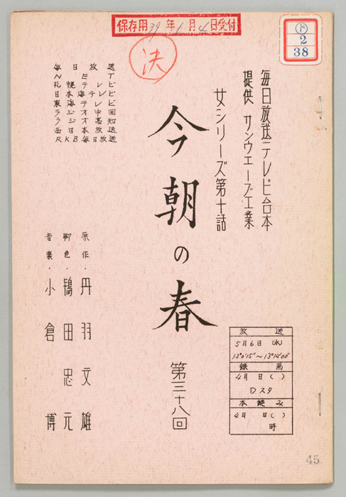 今朝の春