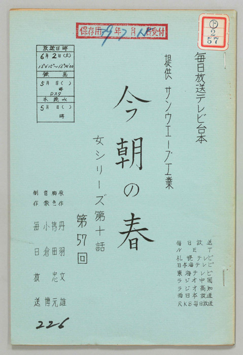 今朝の春
