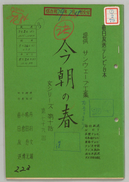 今朝の春