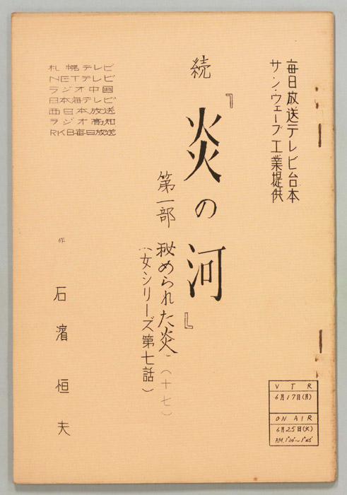 続　炎の河　第一部
