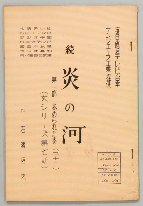 続　炎の河　第一部