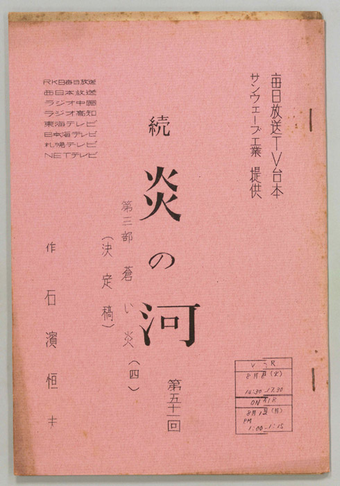 続　炎の河　第三部（決定稿）