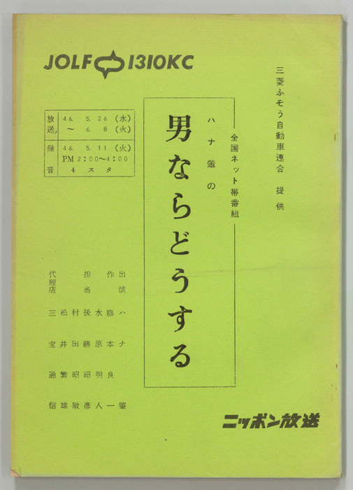 ハナ肇の男ならどうする