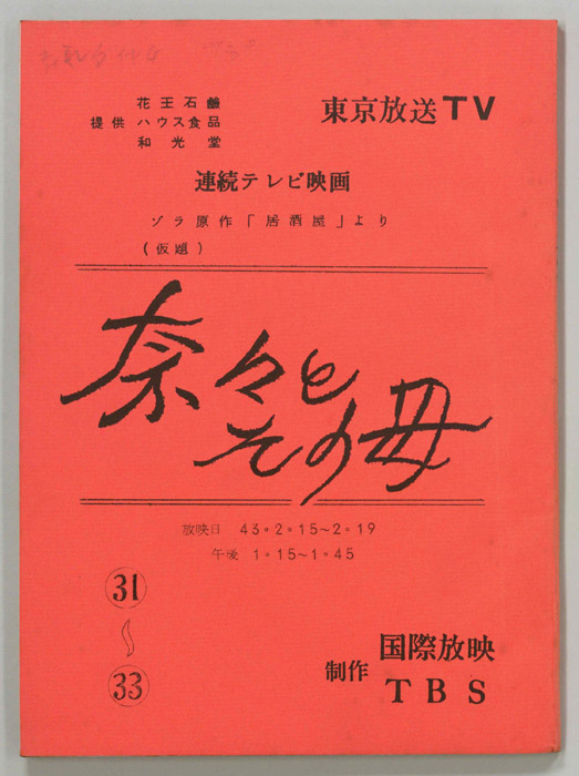 奈々とその母(仮題)