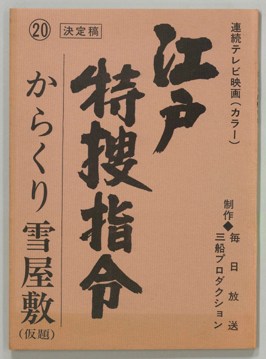 隠し目付参上　江戸特捜指令（決定稿）