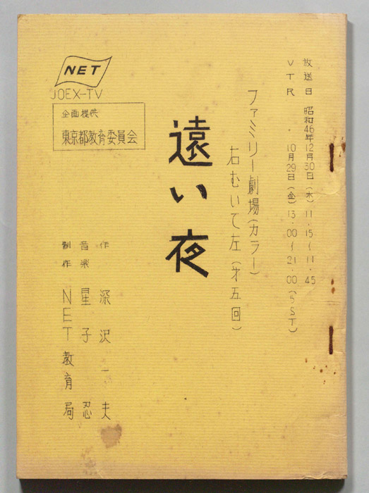 右むいて左