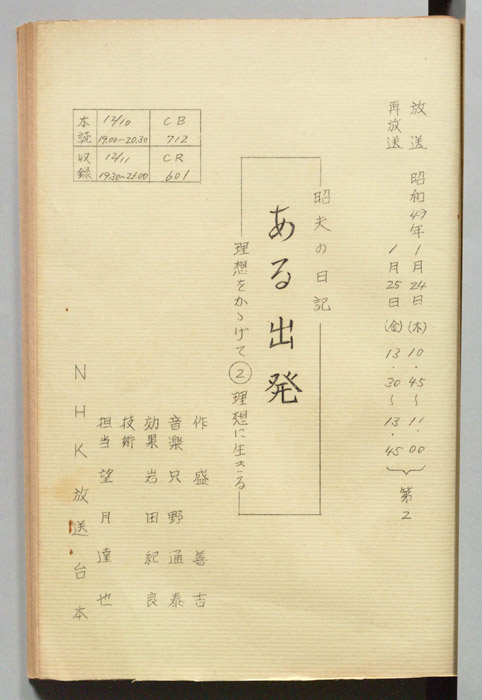 昭夫の日記