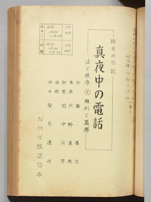 昭夫の日記