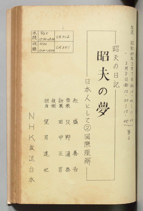 昭夫の日記