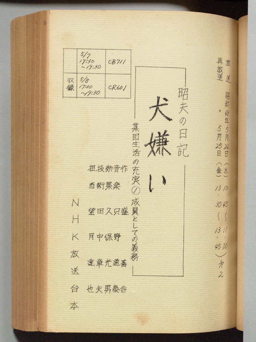 昭夫の日記