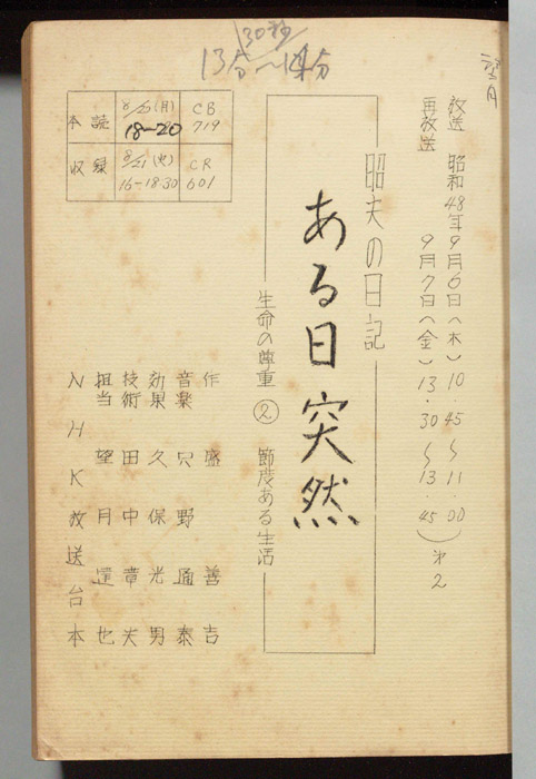昭夫の日記